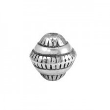Metal bead deco 10x10mm Antique silver